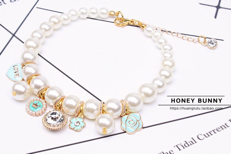 Pet Accessories Dog Chain Teddy Lace Bow Cat Bell - Image 6