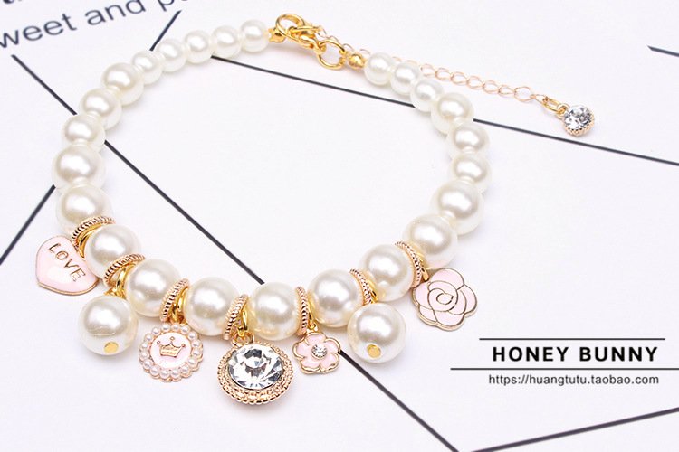 Pet Accessories Dog Chain Teddy Lace Bow Cat Bell - Image 7