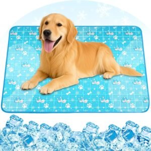 Dog Cooling Mat, Pet Cooling Mat With Non-Toxic Solid Gel, Self-Cooling Pad For Dogs, Waterproof, Durable Cooling Bed For Indoor, Outdoor, Summer