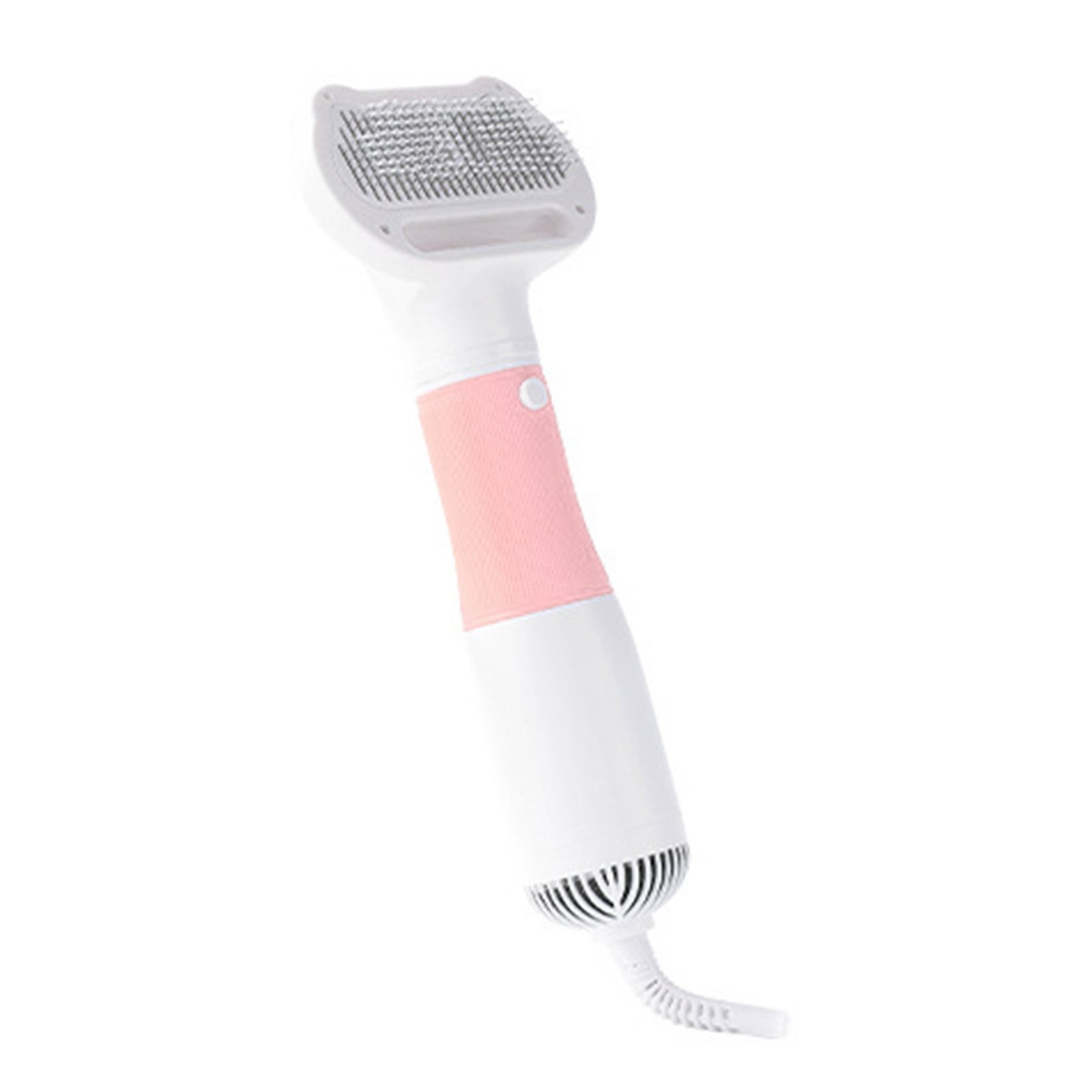 3 In 1 Pet Hair Dryer Brush Powerful Airflow Temperature Control Dog Blow Dryer For Home Use Pink