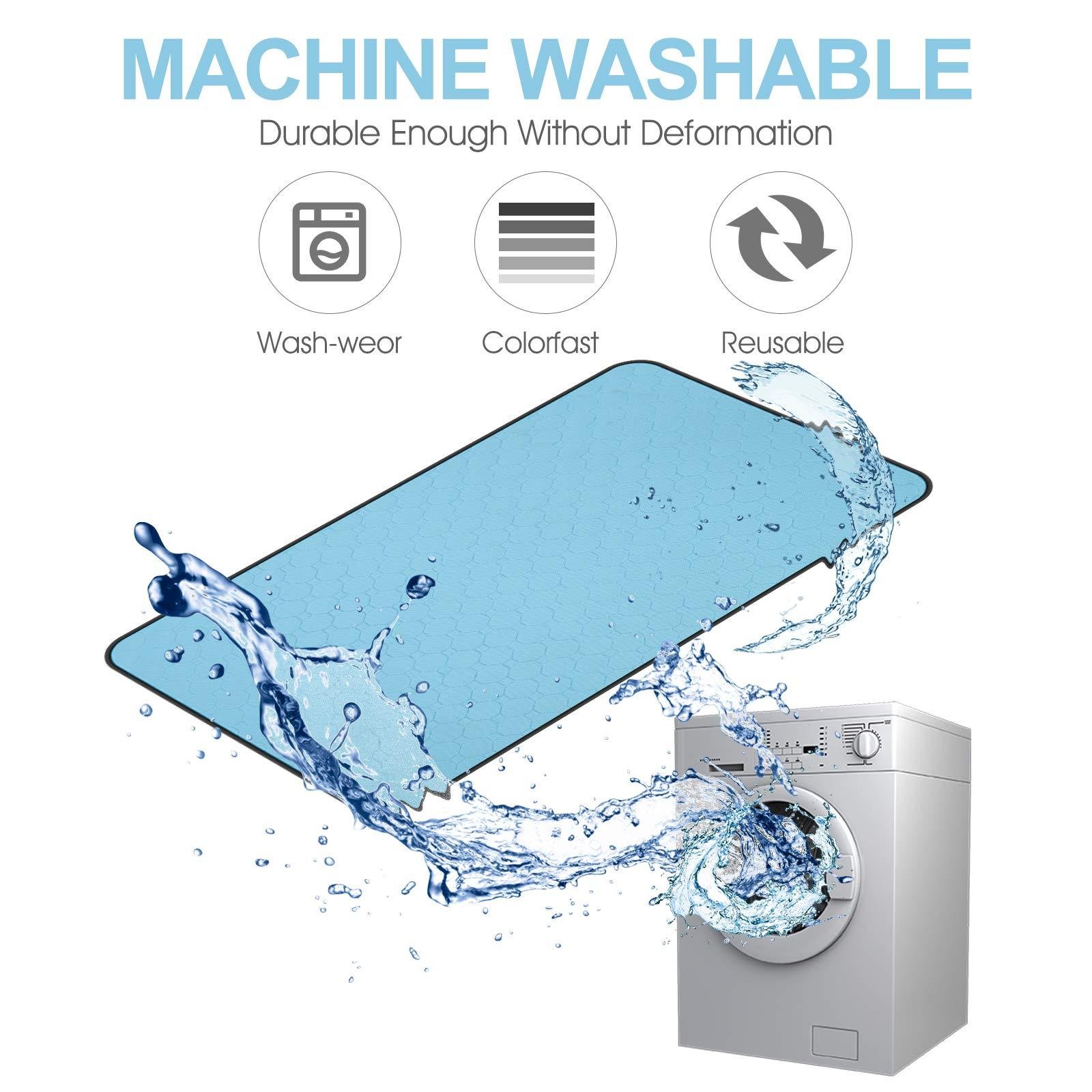 Washable Dog Urine Pad, Waterproof Toilet Training Mat For Dogs, 89.5 X 59.2 Cm - 34.5 In X 23 In, Washable Urine Pad Non-Slip Diaper Pad, For Puppies And Cats, 2 Packs - Image 7