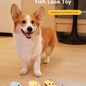 Fish-Shaped Dog Treat Dispenser Toy-Food-Grade Silicone Slow Feeder For Boredom Relief, Self-Entertainment & Pet Interaction - Durable Chew Toy With Treat Leakage Design, Teeth Cleaning Surface