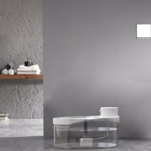 Stainless Steel Pet Water Dispenser Wireless Water And Electricity Separation