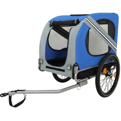 Large Folding Bike Trailer For Dogs 120LB Capacity All-Terrain Pet Carrier, Durable Steel Frame For Cycling, Jogging, Camping Outdoor Adventures - Image 6