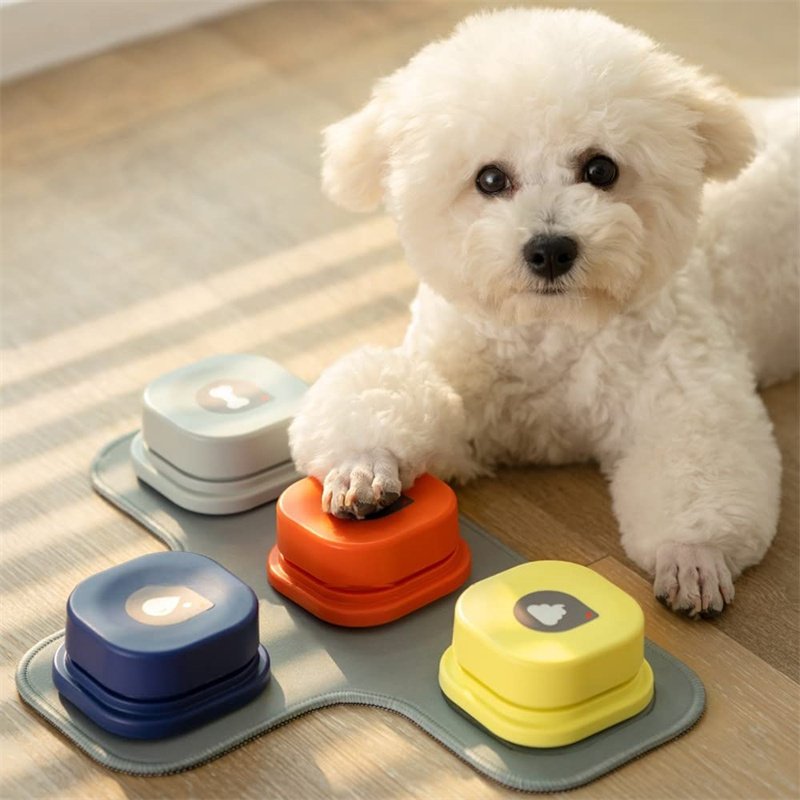 4 Colors Pet Communication Button One-click Prevent Physical Inactivity Recordable Dog Talking Button Toy Cat Toy Pet Products - Image 4