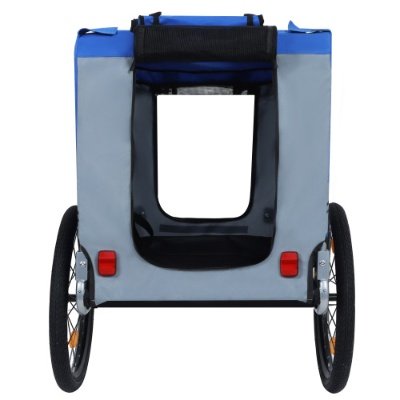 Large Folding Bike Trailer For Dogs 120LB Capacity All-Terrain Pet Carrier, Durable Steel Frame For Cycling, Jogging, Camping Outdoor Adventures - Image 3