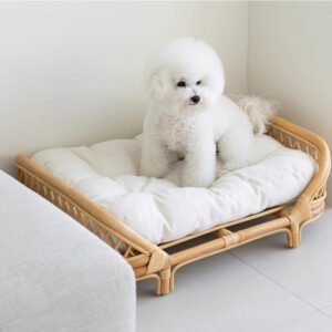 Rattan Dog Bed Rattan Dog Kennel For Small And Medium-Sized Dogs