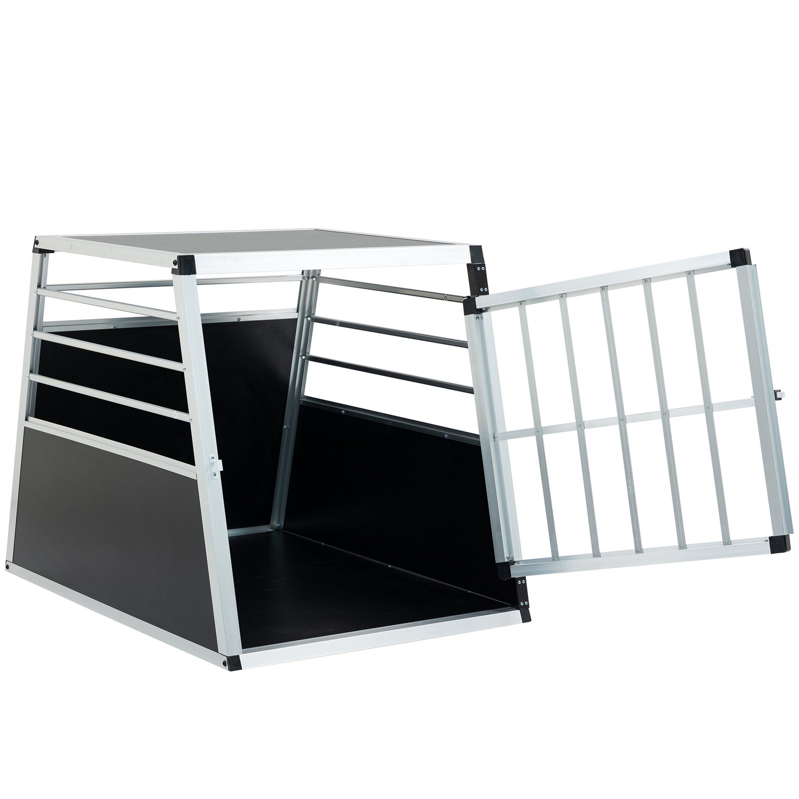Aluminum Transport Case, Aluminum Car Carrier, Travel Carrier, Suitable For Cats And Dogs, Black And Silver. - Image 3