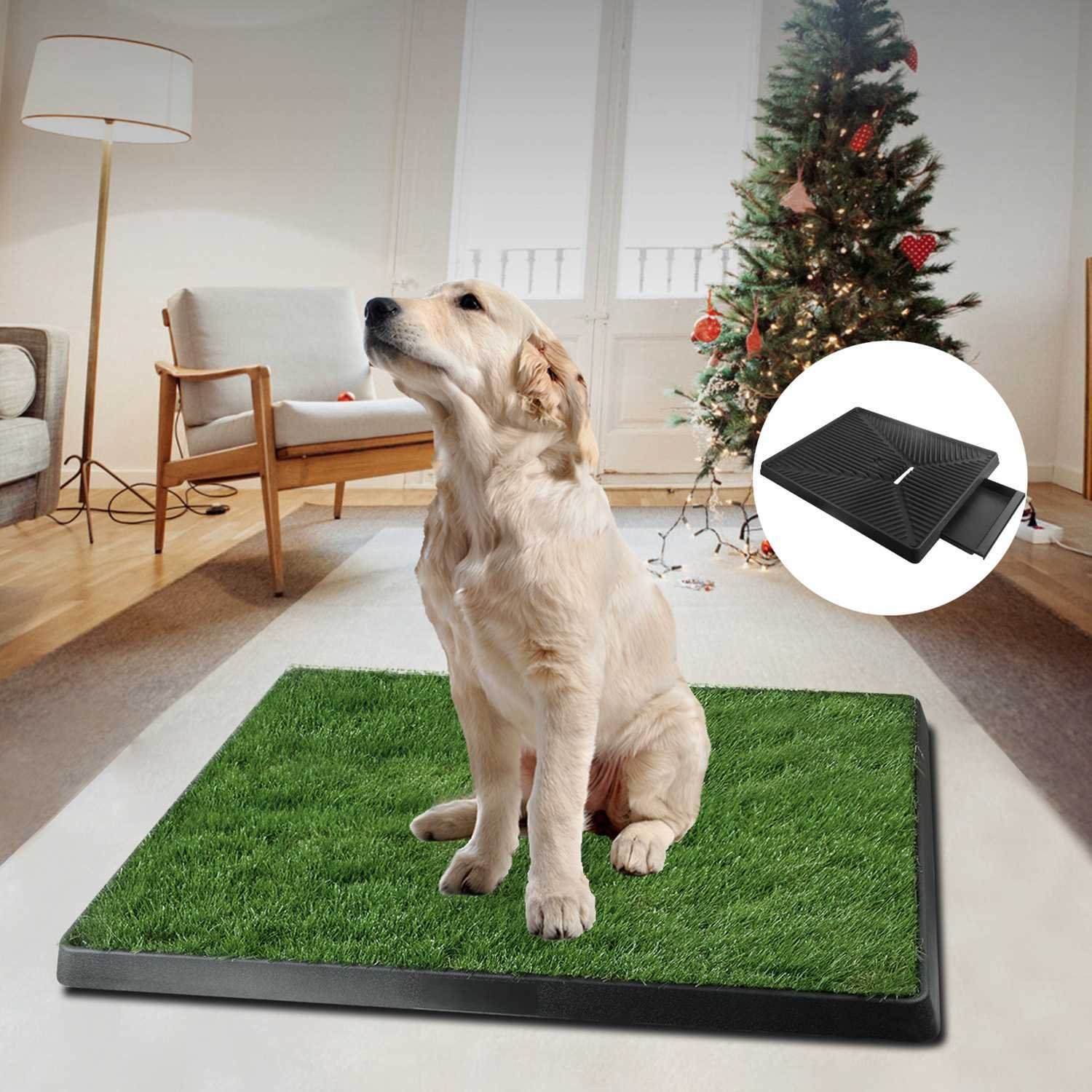 1Pc Dog Potty Training Artificial Grass Pad Pet Cat Toilet Trainer Mat Puppy Loo Tray Turf For Small Medium Dogs Indoor Outdoor Use - Image 5