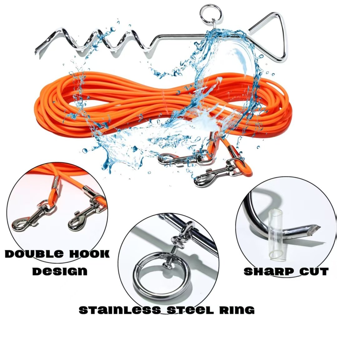 Ground Stake Fixed Dog Leash Allows Your Beloved Dog To Play More Freely - Image 5