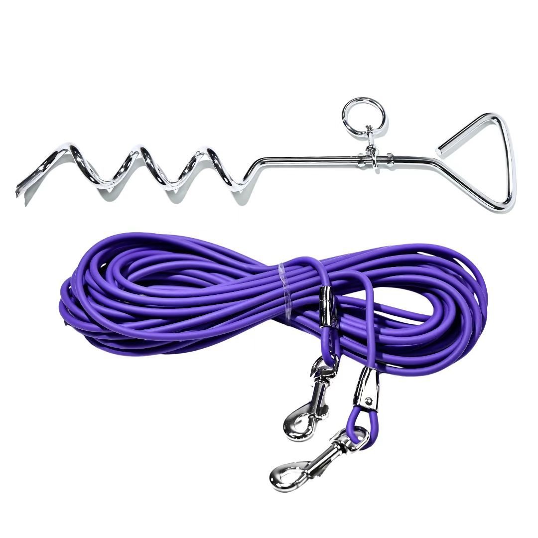 Ground Stake Fixed Dog Leash Allows Your Beloved Dog To Play More Freely - Image 10