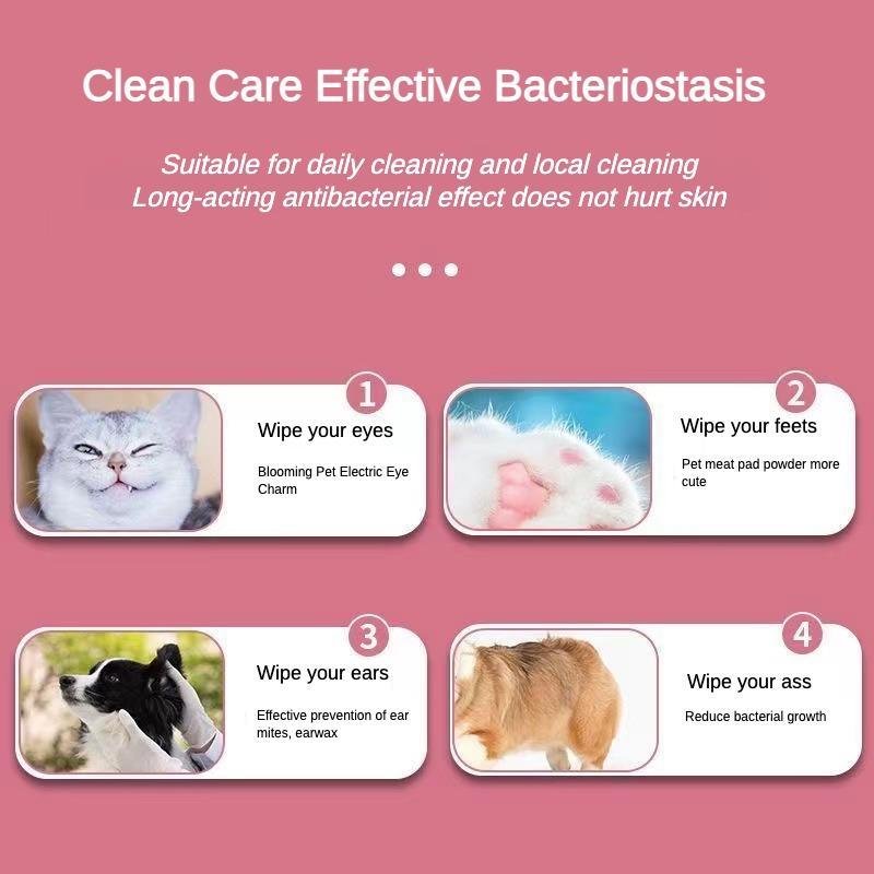 Dog And Cat Wet Wipes, Fragrance Free, Plant.based SKIP THE BATH Gentle Cleansing AndDeodorizing,Hypoallergenic, Wipes For PawsEars, Fur, Eye Ducts And Butt - Image 6