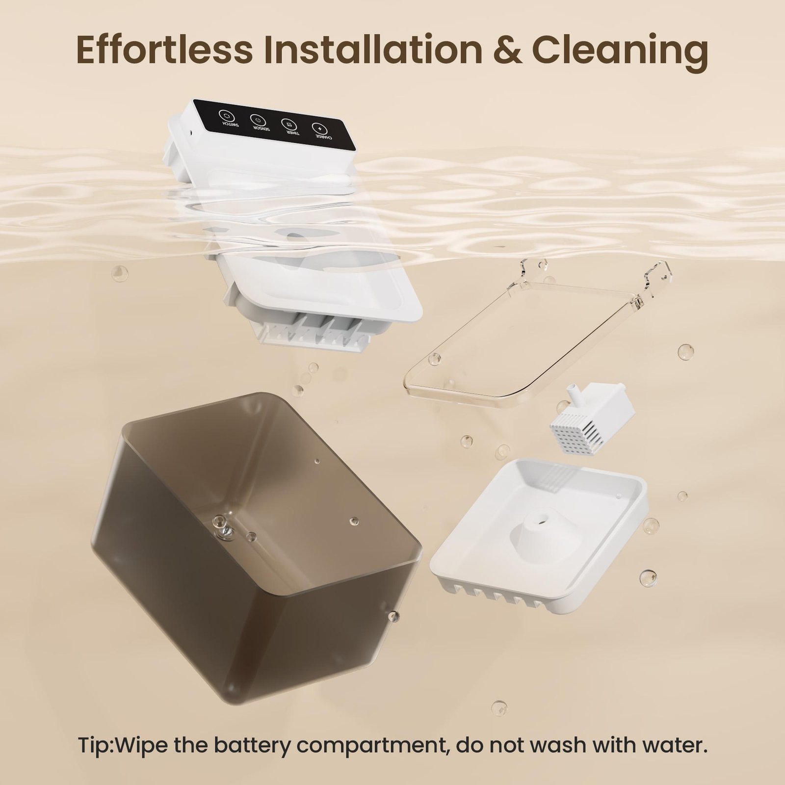 Wired Automatic Pet Fountain Dog Water Dispenser Automatic Sensing Function - Image 9