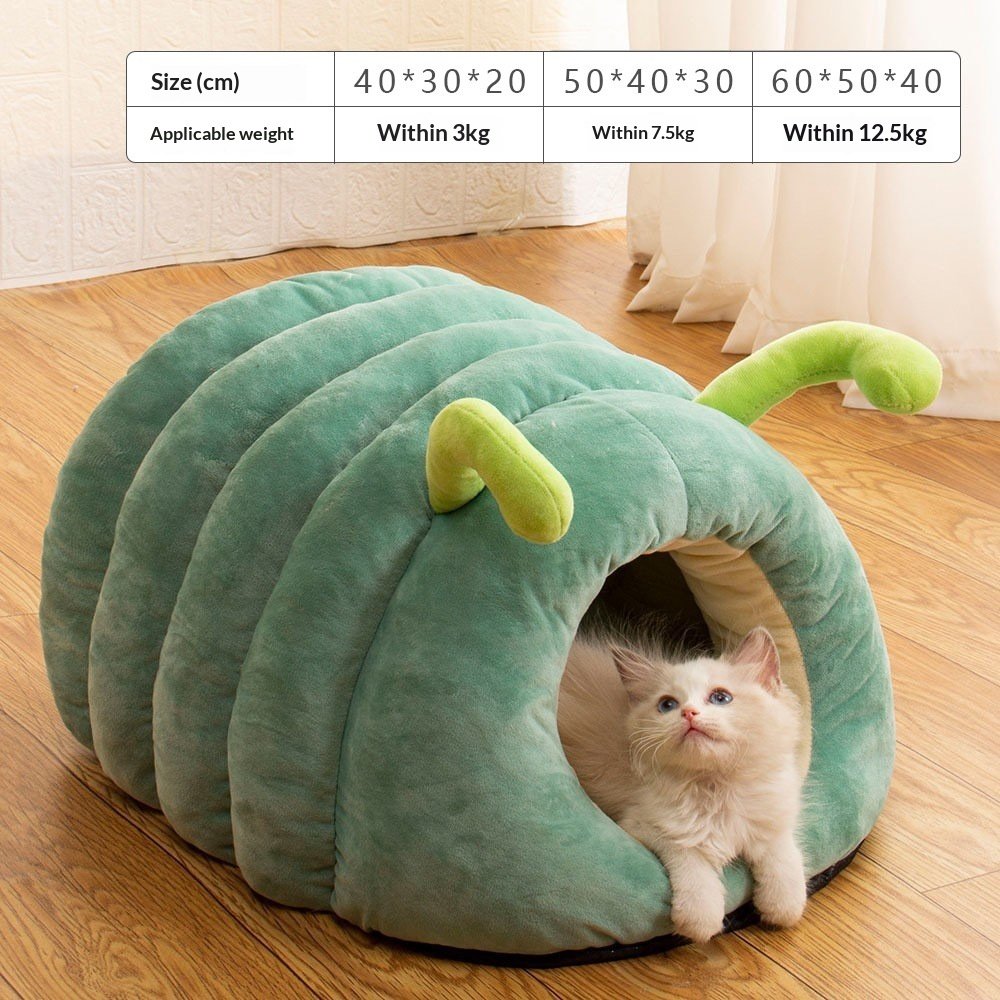 Cute Shark Cat Bed Dog Bed Plush Toy Pet Warm Nest - Image 7
