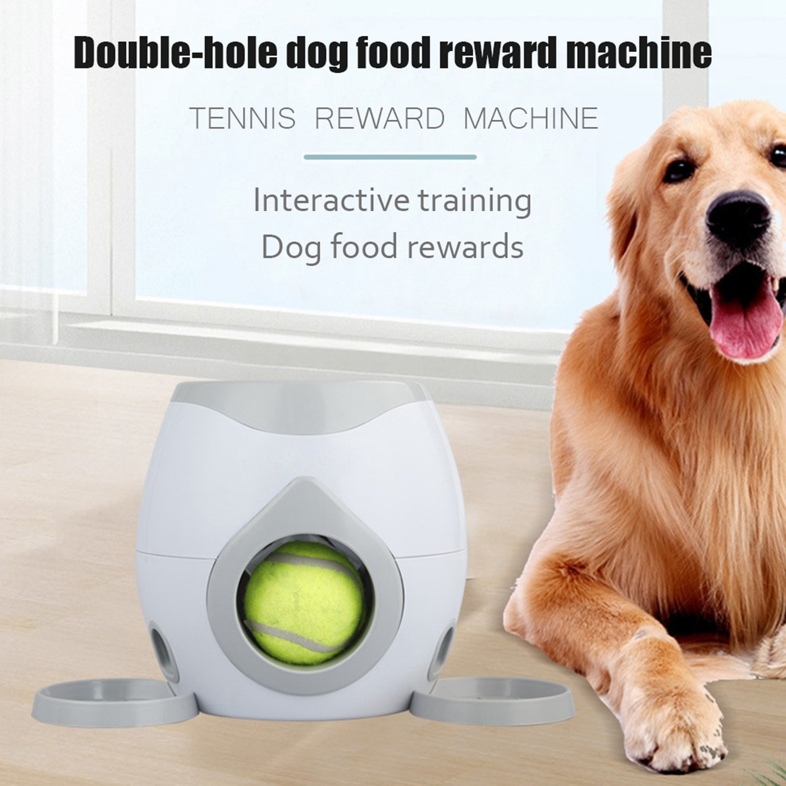 Automatic Pet Feeder Fetch Tennis Ball Dog Training Toys Interactive Throwing Ball Machine - Image 3
