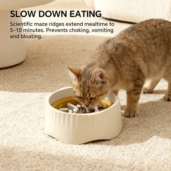 Pink-Dual-purpose Slow Food Bowl, Fast&slow Food Can Be Freely Switched To Adapt To Different Pet Eating Habits, Cross-border Hot Selling Pet Supplies - Image 3