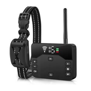 2 In 1 Wireless Electric Dog Fence Waterproof Pet Shock Boundary Containment System Electric Training Collar For Small Medium Large Dogs
