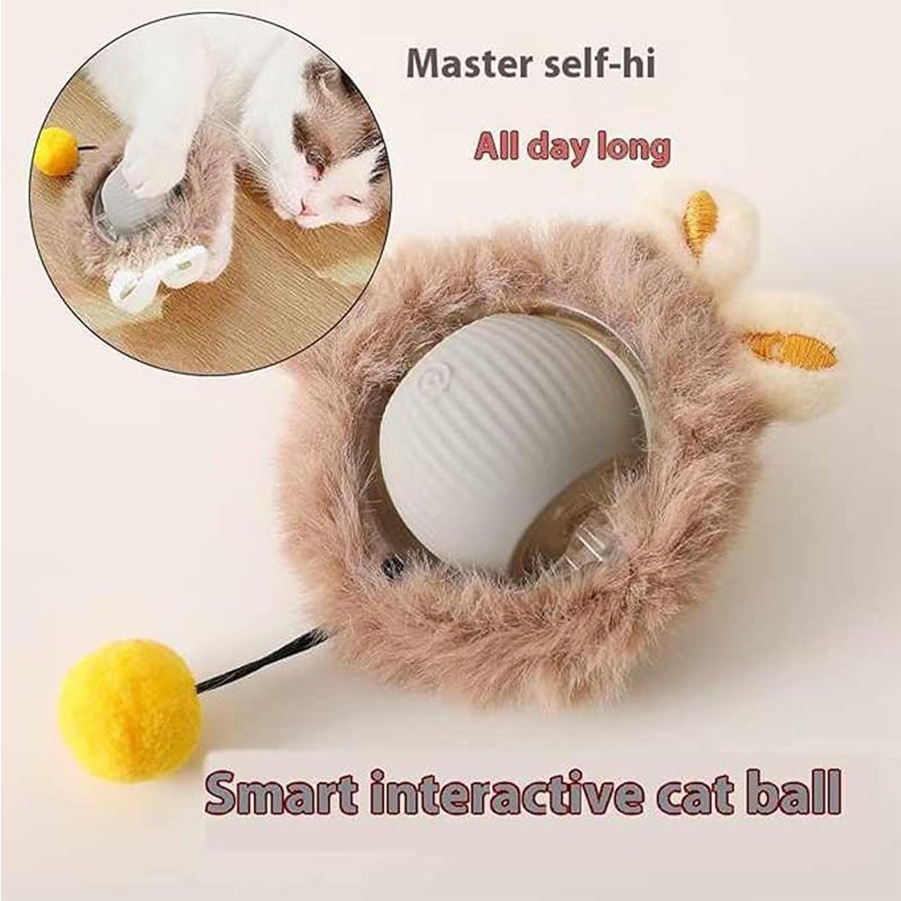 Electric Dog Cat Ball Toy,Indoor Large And Small Cat Dog Interactive Intelligent Rolling Pet Ball - Image 4
